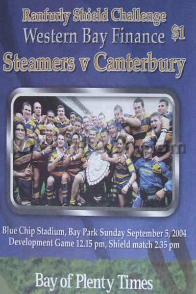 2004 Bay of Plenty v Canterbury  Rugby Programme